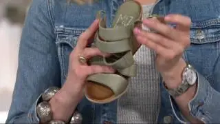 Miz Mooz Leather Slingback Wedge Sandals - Kenmare on QVC