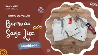 Bermuda Sarja Lisa Ref001 Menino Infantil - FANYKIDS