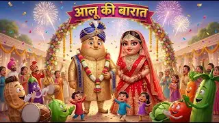 Aalu Ki Barat | Kids Hindi | Hindi Cartoon Video |आलू की बारात | #hindirhymes