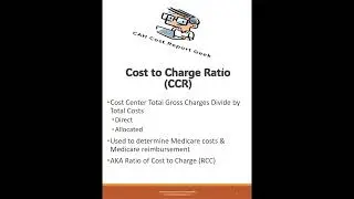 Cost-to-Charge (CCR)