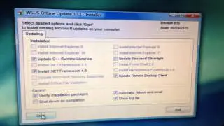 Running WSUS Offline Update on Windows Vista!