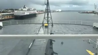 Car Carrier Departing from Victoria Quay Inner Harbour Fremantle Time Lapse