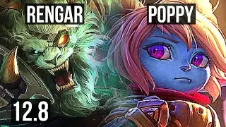 RENGAR vs POPPY (JNG) | Rank 2 Rengar, 7 solo kills, 2.0M mastery | JP Grandmaster | 12.8