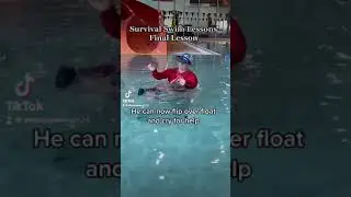 INCREDIBLE BABY 2 Million views on TikTok ISR swim lessons test. swimlessons #swim #cutebaby #isr