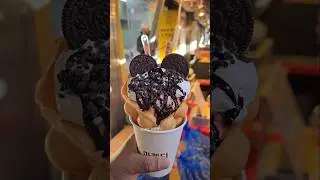 Oreo Ice Cream Bubble Waffle - Korean Street Food #shorts