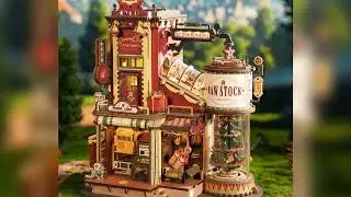 #Robotime Rokr Dream Gift Factory 3D Wooden Puzzles Wooden Music Box Christmas Wooden Model Kits Bu