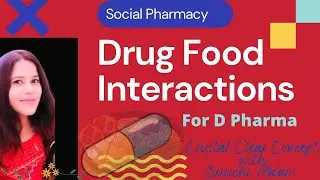Drug Food Interactions || Social Pharmacy Chapter 3 || With Notes || For D Pharma First Year
