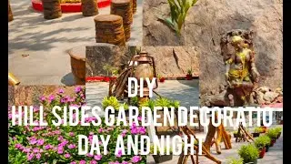 DIY,HILL SIDE'S GARDEN DECORATION DAY ANA NIGHT