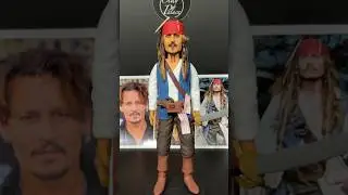I sculpted Jack Sparrow with polymer clay! | Clay Palace | #shorts
