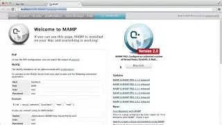 Php#1.3   Installing MySQL with MAMP