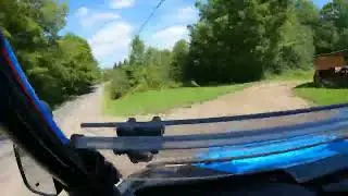Touring maine in our UTV #polaris #fourseater #dogs #maineutv #maine