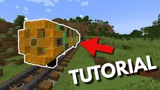 How to build a WORKING TRAIN in Vanilla Minecraft