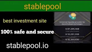stablepool.io  best investment site 💯 safe and secure