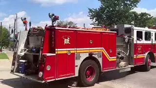 Louisville fire & rescue Auxiliary Engine-107 responding 