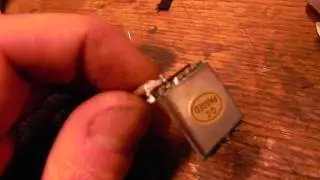 Soldering the 200mw video transmitter pcb, addressing the delicate signal wire