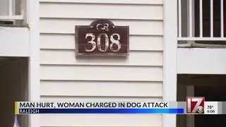 Man hurt, woman charged in dog attack in Raleigh
