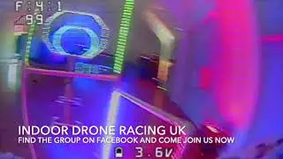 Close racing at Indoor Drone Racing UK event!
