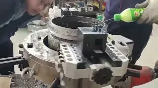 Pipeline construction site of Split Pipe Cutting and Beveling Machine