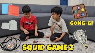 Squid Game 2: We Tried All Mini-Game | Ddakji, Flying Stone, Gonggi, Spinning Top, Jegichagi