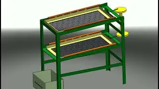 3D Motion Animation of Harvest grain revive machine