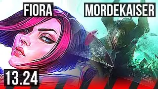 FIORA vs MORDEKAISER (TOP) | 8 solo kills, 800+ games | KR Diamond | 13.24