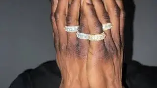 Spinning Layered Diamond Ring by 6 ICE