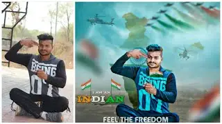 PicsArt 15 August photo editing in mobile // Independence day special photo editing picsart