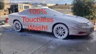 How to perform a completely touchless car wash. mobile detailing with foam cannon and deionizer