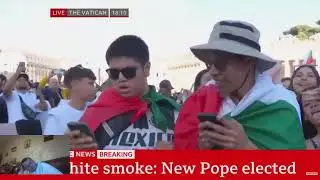 New pope elected as white smoke emerges from Sistine Chapel | BBC News