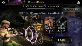 Black Dragon Tower Battle 130 | MK Mobile