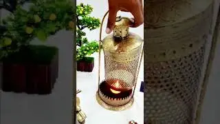 Antique Metal Lantern with Hook // Buy now at E-bay