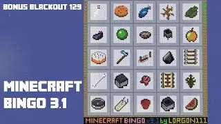 Minecraft Bingo 3.1 - Bonus Blind Blackout 129