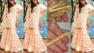 2020's Latest Gota Work Suit Designs - Ideas for Gota Work On Plain Suits