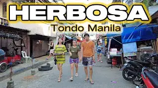 Walking Around Herbosa St Tondo Manila Philippines