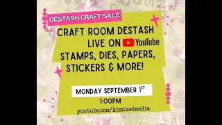 Replay of Craft Room Clean-Out Sale ✨ Mixed Media, Junk Journaling & More