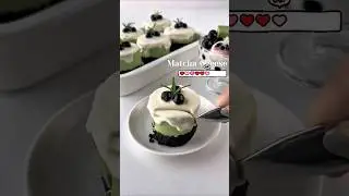 No bake mini matcha cheesecake #cake #cheesecake #matcha #nobakerecipe #dessert #nobakecake