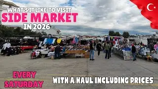 Side Saturday Market Walking Tour Antalya Turkey  | Shopping, Prices & Side Star Elegance Review