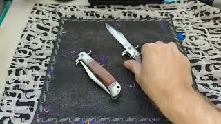 CZECH MADE HIDDEN BOLSTER RELEASE SWITCHBLADE KNIVES WOOD www.LOTFK.com