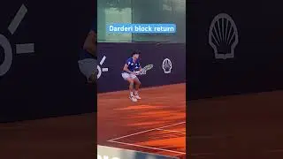 Luciano Darderi block return vs Hugo Dellien Rio Open 2025 Round 1 #atp #atptour