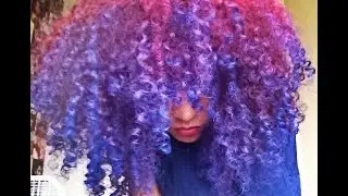 Natural Hair | Hair Shadowing | Blue Razzberry