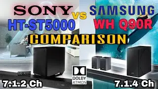 SONY HT-ST5000  SOUNDBAR vs SAMSUNG WH Q90R SOUNDBAR | QUICK COMPARISONS AND SPECIFICATIONS