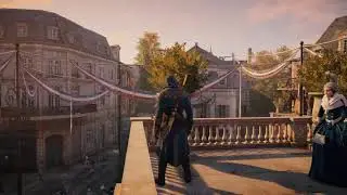 AC Unity - 10 minutes of walking around the Paris Theatre District (Le Marais)