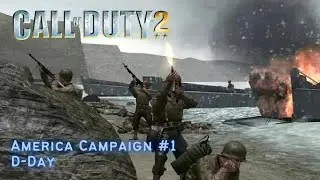 Call of Duty 2 - America Campaign #1: D-Day