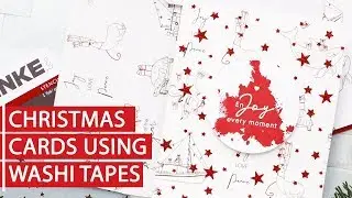 Easy Washi Tape Christmas Cards