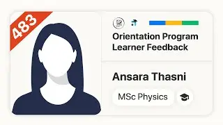 483 | Ansara Thasni | Learner Feedback I MSc Physics I Orientation Program | No.1 IGNOU Coaching