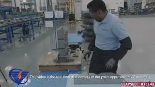 Electrical Transformer Top Yoke Disassembly