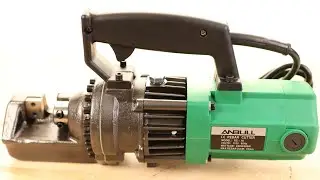 Anbull 900W Electric Hydraulic Rebar Cutter, Cutting up to 5/8 Inch 4-16mm #5 Rebar, with Replace