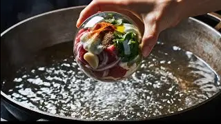 Epic ASMR Cooking: Magical Glass Spheres Turn Into Famous Dishes Instantly!