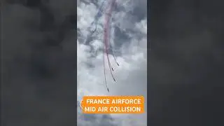 Jets Collide Mid-Air! &ndash; French Air Force Pilots Eject Safely in Heart-Stopping Aerobatic Crash