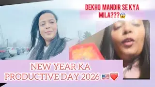 New Year ka pehla vlog!🇺🇸🇮🇳 Got a surprise from the temple 🥰 Must watch ❤️
